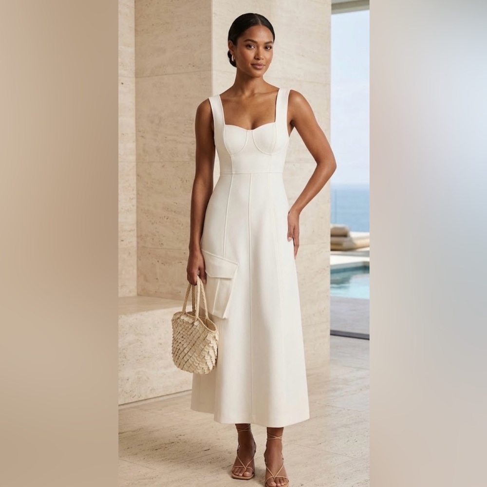 Le’ Al.X Midi Dress with Pocket